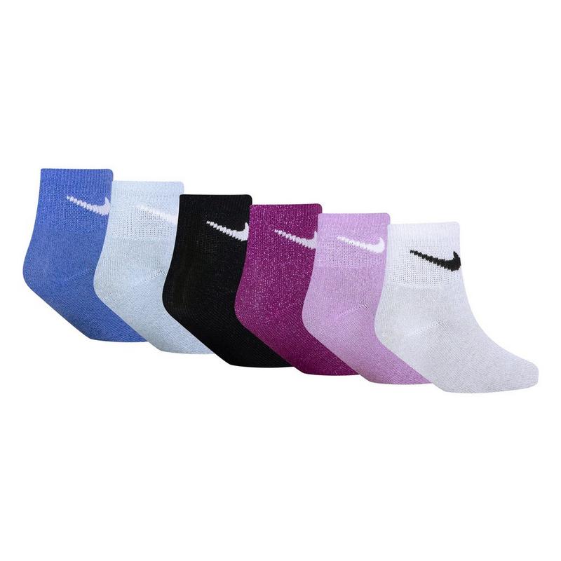 Nike Chaussette courtes Lurex pour enfants (paquet de 6)