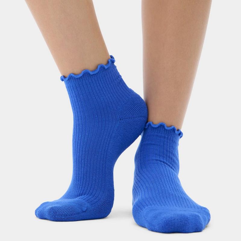 Halfdays Chaussettes &agrave; volants pour femmes (paquet de 2)