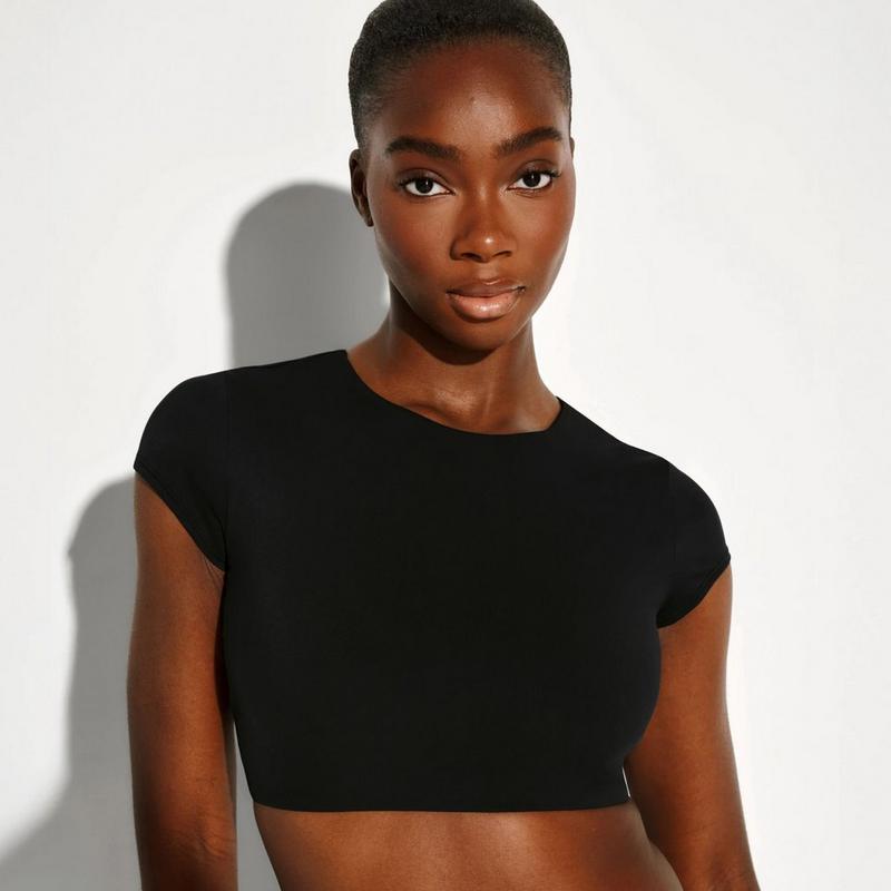 Knix Haut de bain &agrave; manches courtes Sculpt pour femmes