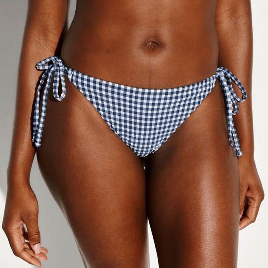 Knix Women s Seersucker Sculpt String Bikini Bottom