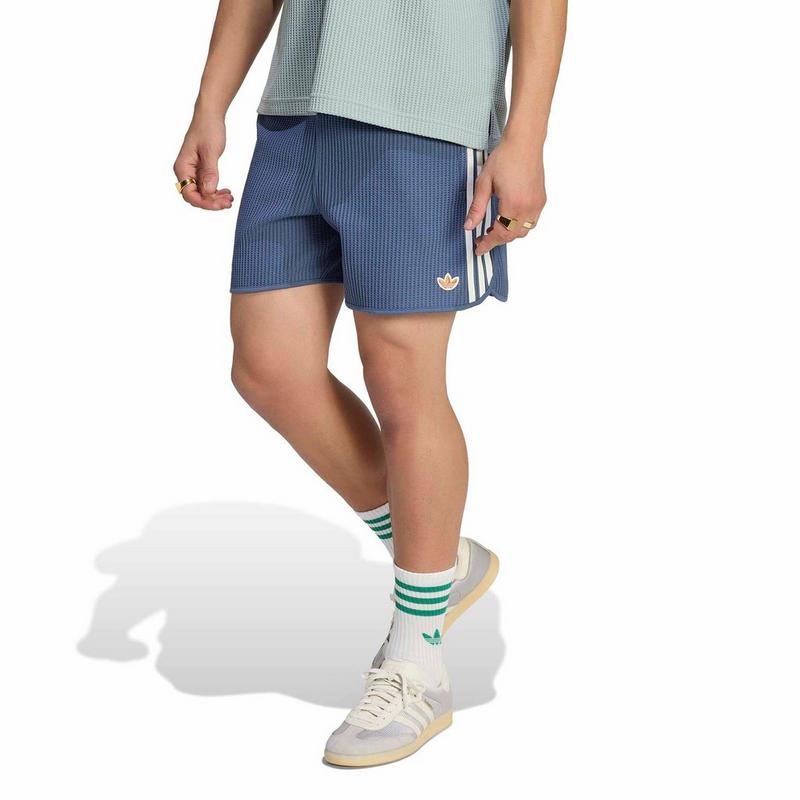 adidas Originals Short Sprinter Summer Glow en tricot gaufr&eacute; pour hommes