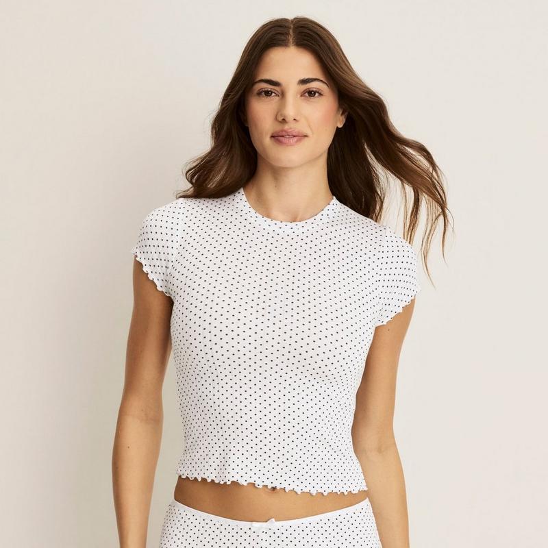 Knix T-shirt Pointelle pour femmes