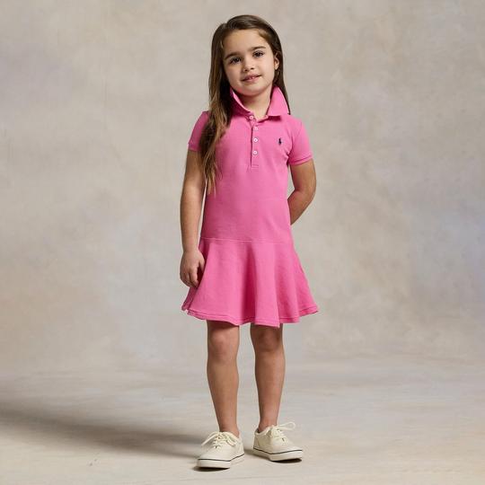 Polo Ralph Lauren Robe polo en maille extensible pour filles  2-6X 