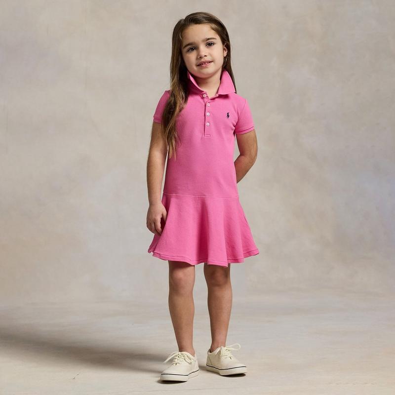 Polo Ralph Lauren Robe polo en maille extensible pour filles [2-6X]