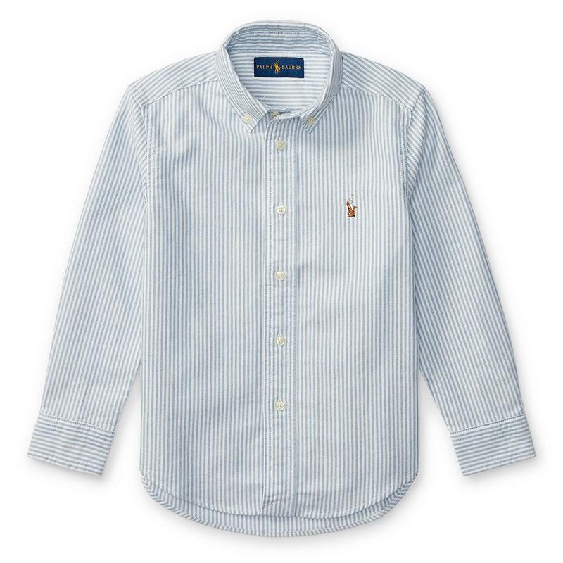 Polo Ralph Lauren Chemise Oxford ray&eacute;e en coton pour gar&ccedil;ons [2-7]