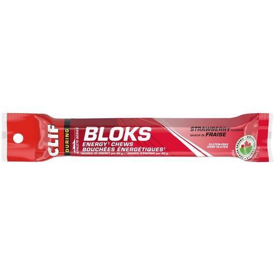 Clif Bar Bouch es  nerg tiques Bloks Fastpak - Fraises