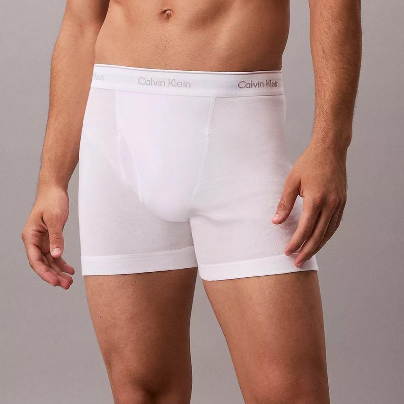 Calvin Klein Cale&ccedil;on boxeur en coton Classics pour hommes (paquet de 3)