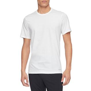 Calvin Klein T-shirt en coton &agrave; coupe ajust&eacute; et col ras du cou Classics pour hommes (paquet de 3)