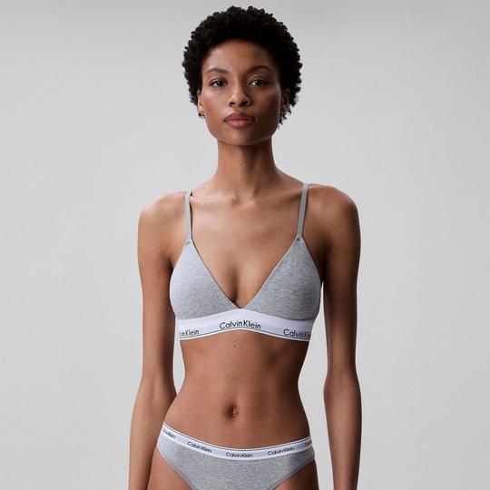Women's Icon Cotton Modal Lightly Lined Triangle Bralette | Calvin