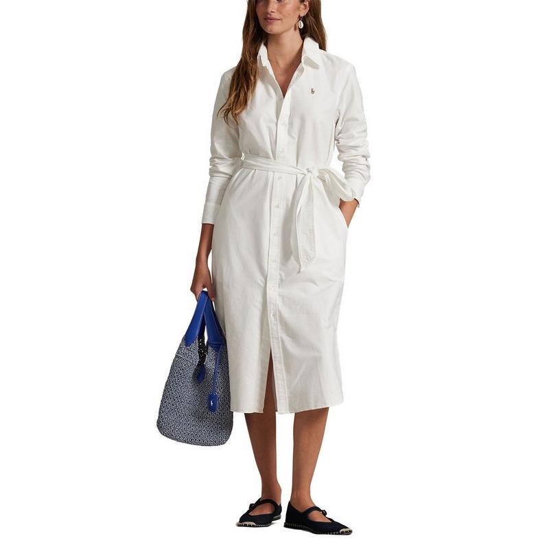 Polo Ralph Lauren Robe-chemise &agrave; ceinture en coton Oxford pour femmes