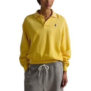 Polo Ralph Lauren Chandail en molleton &agrave; col polo pour femmes