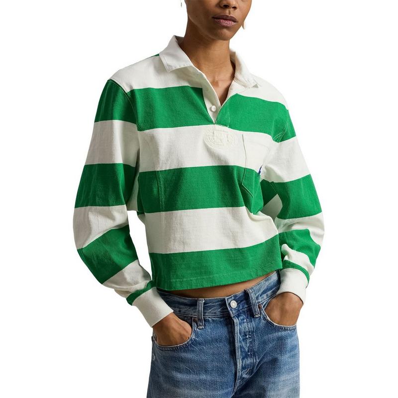 Polo Ralph Lauren Chandail de rugby ajust&eacute; en jersey pour femmes