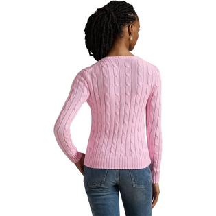 Polo Ralph Lauren Women's Cable Knit Cotton Crew Neck Sweater