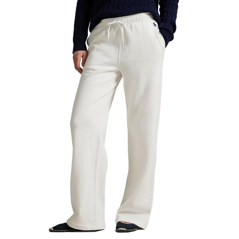 Polo Ralph Lauren Pantalon &agrave; jambe large en molleton avec cordon de serrage pour femmes