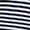Cruise Navy White | Women's Striped Ribbed Cotton Crew Neck T-Shirt