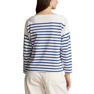 Polo Ralph Lauren T-shirt ray&eacute; &agrave; col bateau Mariner pour femmes