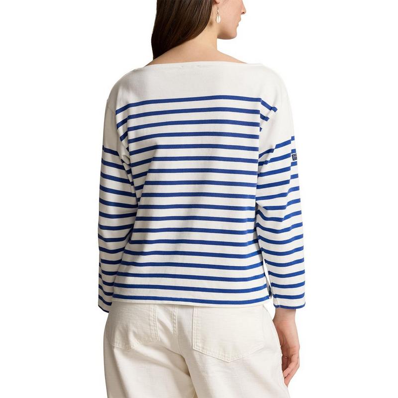 Polo Ralph Lauren T-shirt ray&eacute; &agrave; col bateau Mariner pour femmes