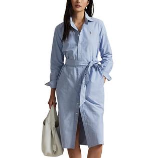 Polo Ralph Lauren Robe-chemise en coton Oxford avec ceinture pour femmes