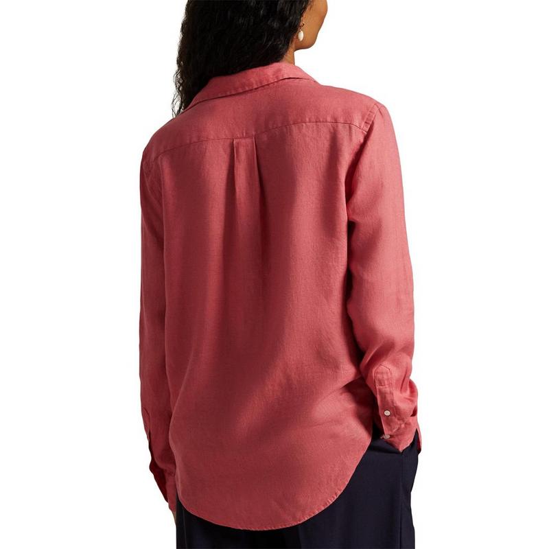 Polo Ralph Lauren Chemise en lin &agrave; coupe classique pour femmes