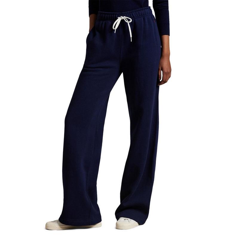 Polo Ralph Lauren Pantalon &agrave; jambe large en molleton avec cordon de serrage pour femmes
