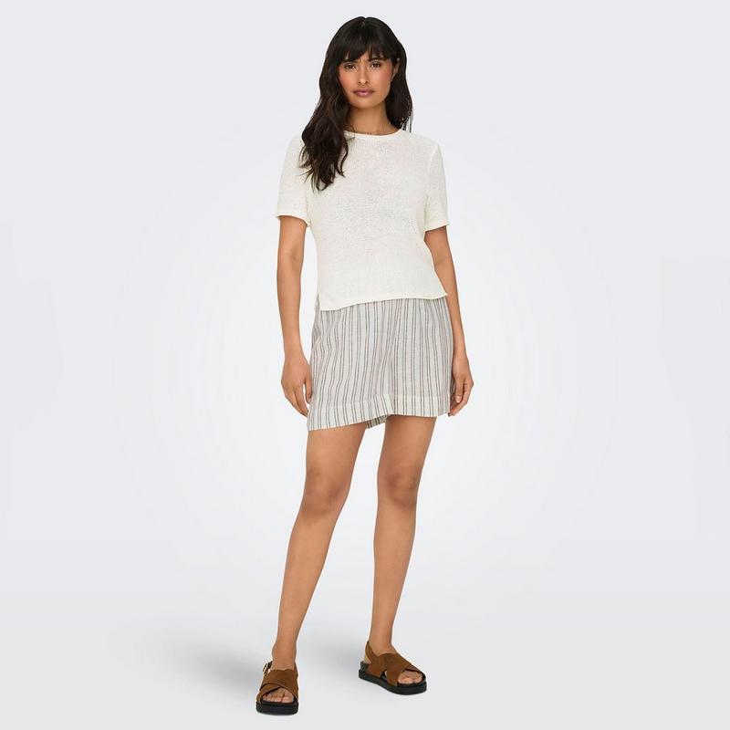 Only Haut en tricot &agrave; manches courtes Sunny pour femmes