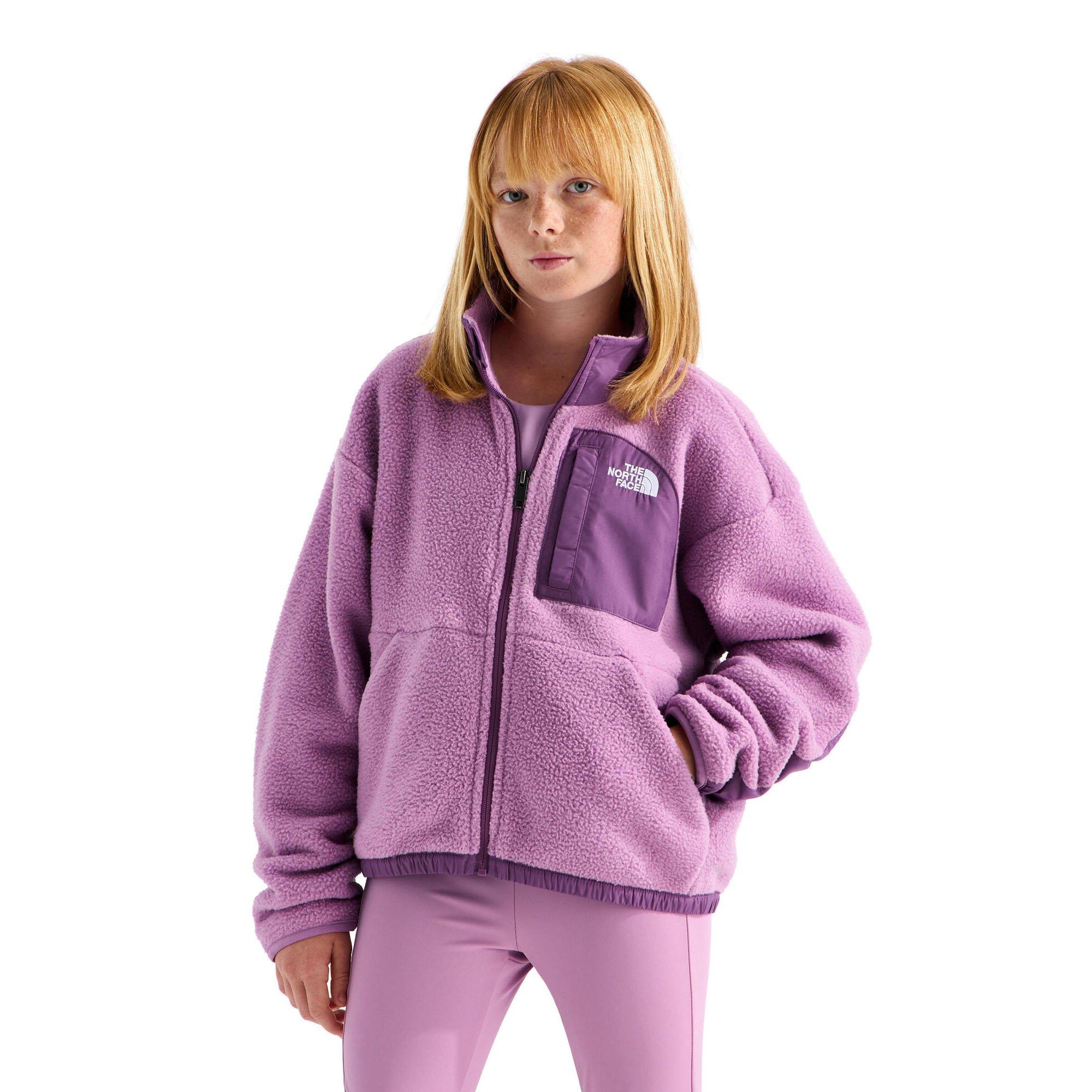 The North Face | Junior's Girl's Yumiori Off Peak Full-Zip Jacket, Hushed Lavender/Chroma Purple, Size XL