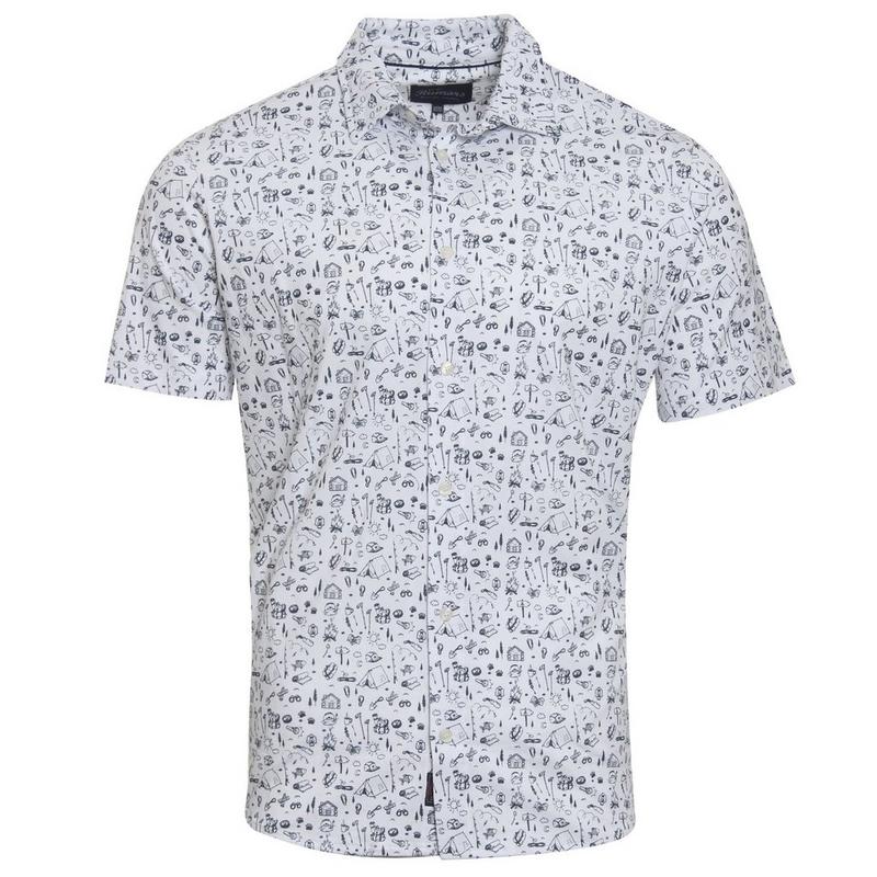 Rumors Chemise en tricot &agrave; manches courtes Brad AOP pour hommes