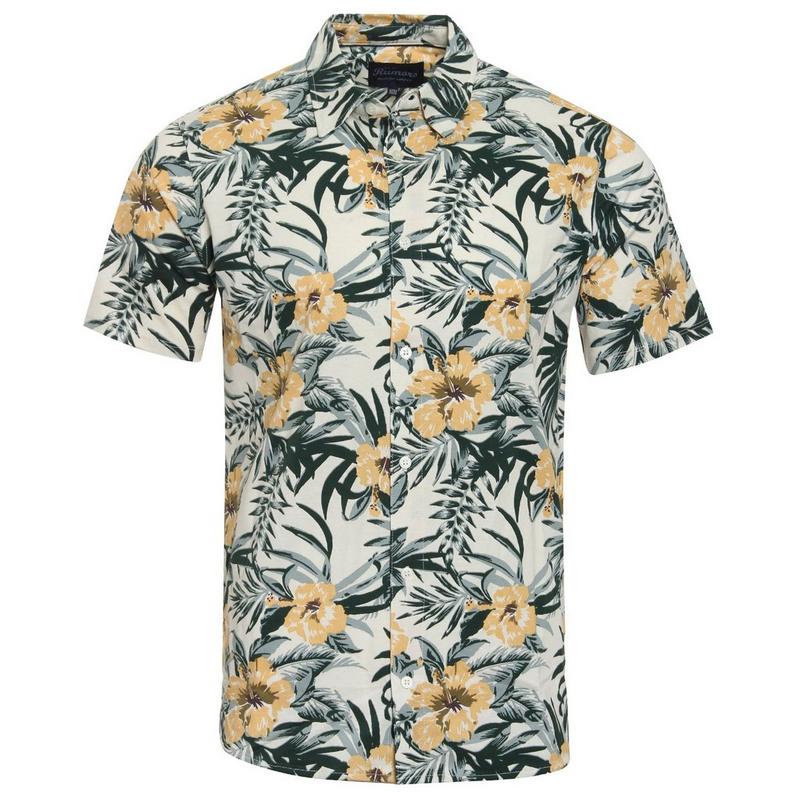 Rumors Chemise en tricot &agrave; manches courtes Brad AOP pour hommes
