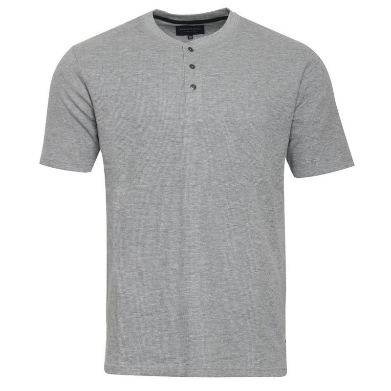 Rumors Haut henley gaufr&eacute; &agrave; manches courtes Frank pour hommes