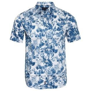Rumors Chemise imprim&eacute;e en popeline &agrave; manches courtes Jake pour hommes