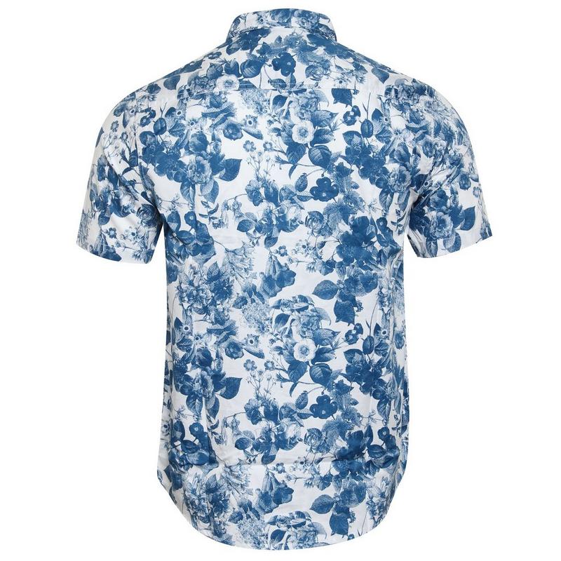 Rumors Chemise imprim&eacute;e en popeline &agrave; manches courtes Jake pour hommes