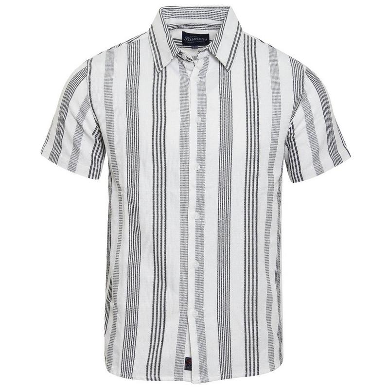 Rumors Men's Kyle Striped Short Sleeve Shirt