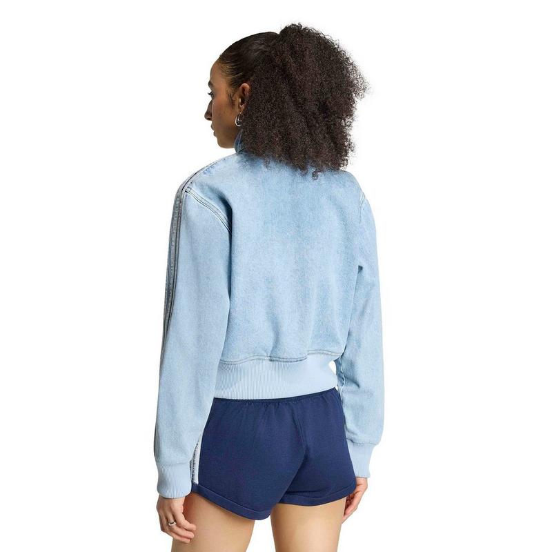 adidas Originals Women's Firebird Denim Track Jacket