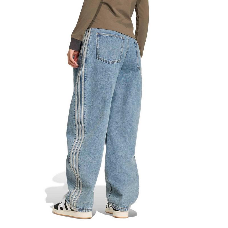 adidas Originals Jean taille haute &agrave; jambe ballon pour femmes
