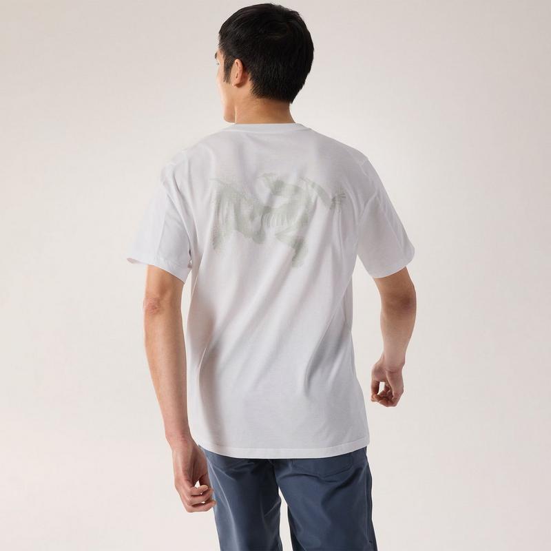 Arc'teryx T-shirt en coton Kragg SL Blurred Bird pour hommes