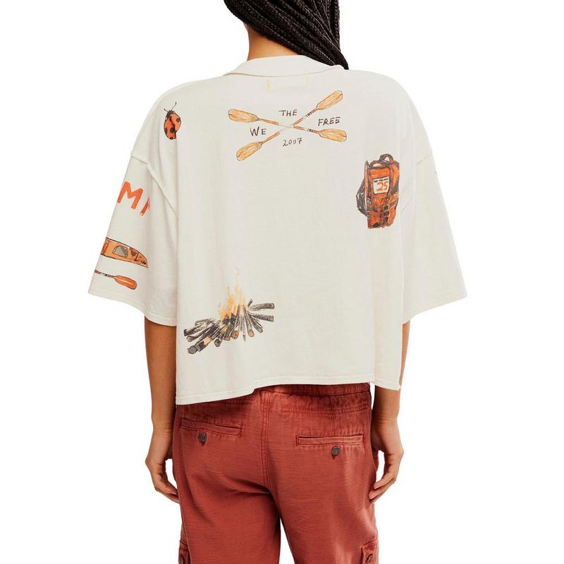 Free People T-shirt graphique Mountain View pour femmes