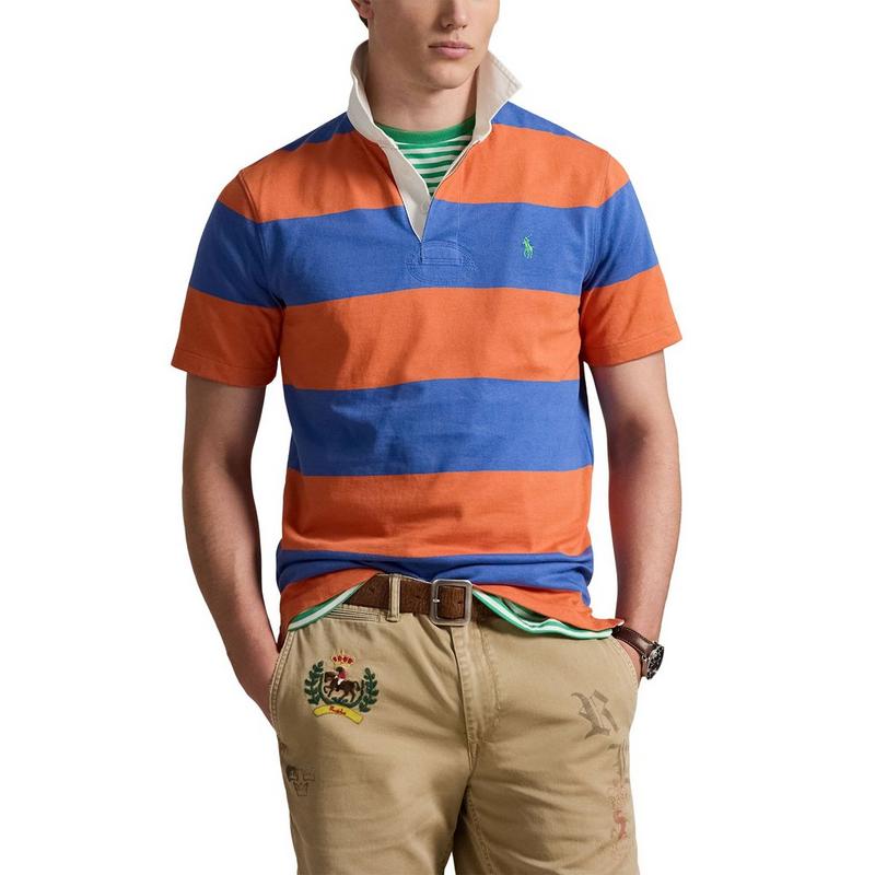 Polo Ralph Lauren Chandail de rugby &agrave; manches courtes pour hommes