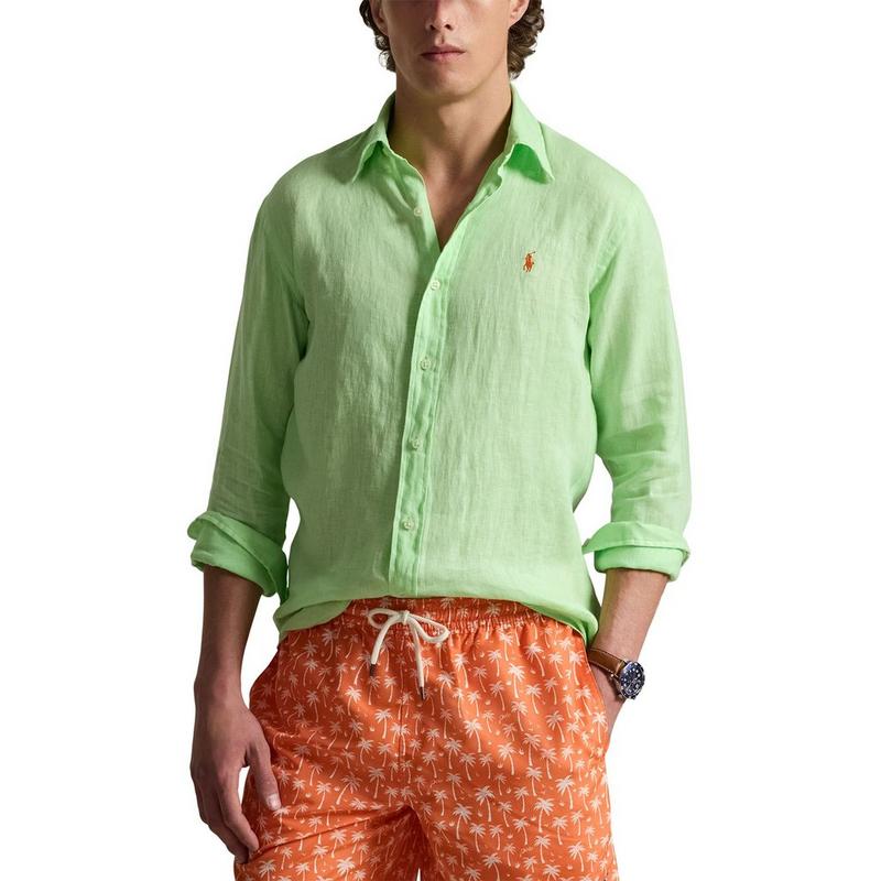 Polo Ralph Lauren Chemise en lin &agrave; coupe classique pour hommes