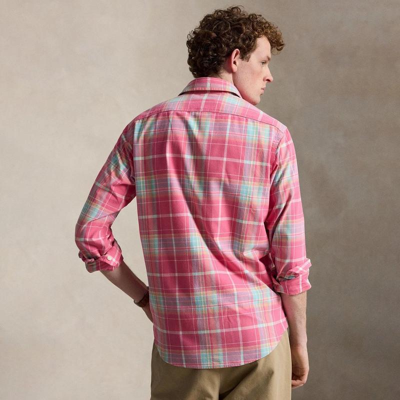 Polo Ralph Lauren Chemise de travail en chino &agrave; carreaux pour hommes