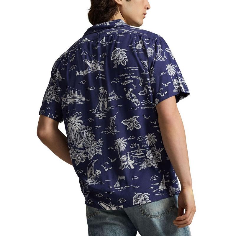 Polo Ralph Lauren Chemise Camp &agrave; coupe classique Polo Bear pour hommes