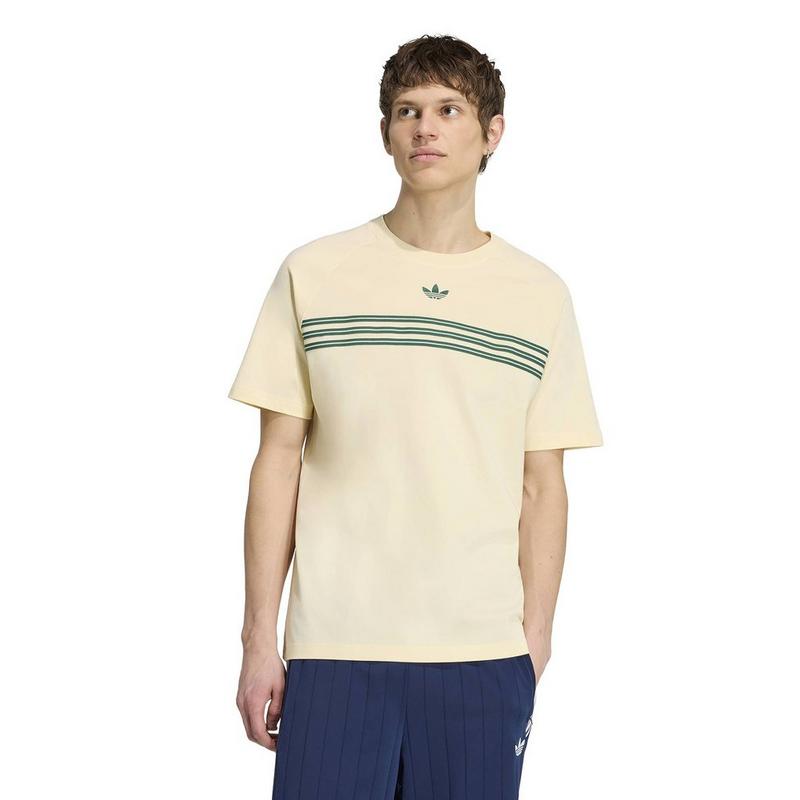 adidas Originals T-shirt &agrave; rayures sur la poitrine pour hommes