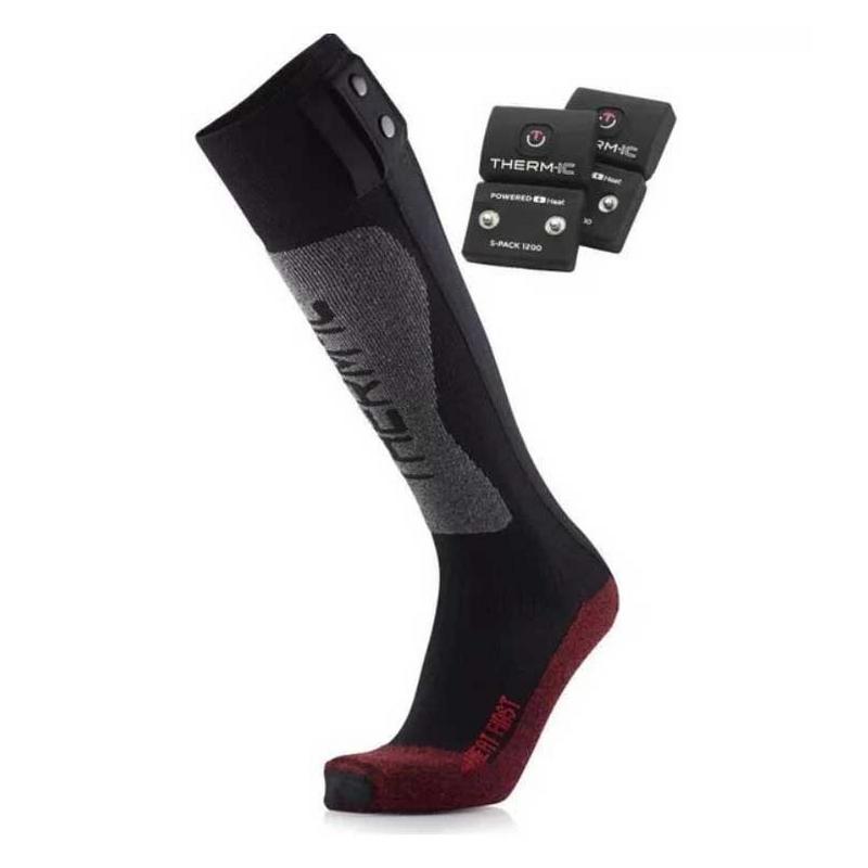 Therm-ic Unisex Ski Heat First Heated Sock + S-Pack 1200 Battery