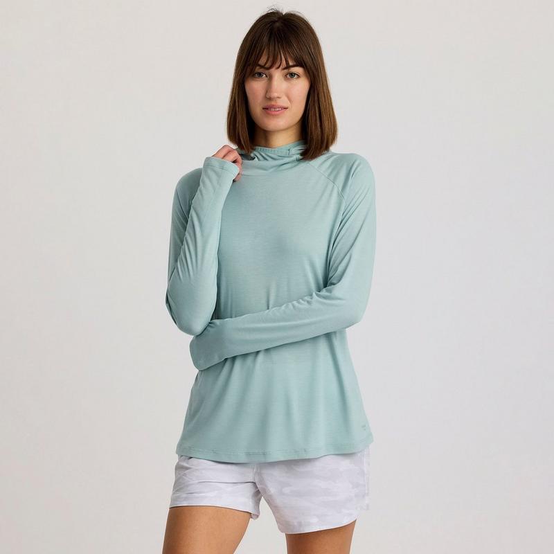 Free Fly Haut &agrave; capuchon Bamboo Lightweight II pour femmes