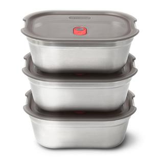 BLACK+BLUM Ensemble de contenants alimentaires en acier (3 unit&eacute;s - M)