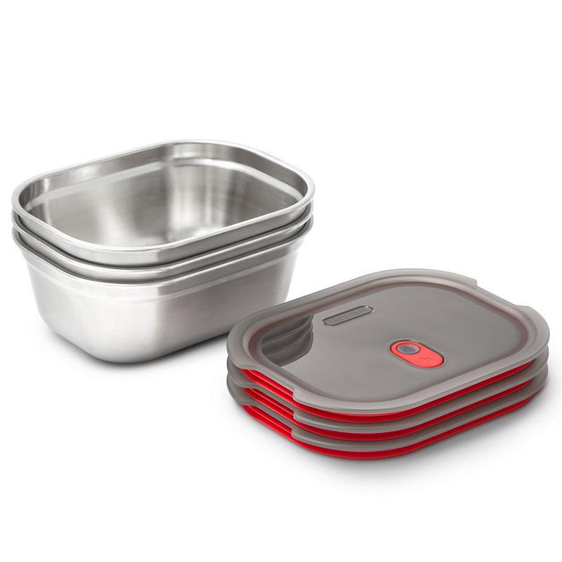 BLACK+BLUM Ensemble de contenants alimentaires en acier (3 unit&eacute;s - M)