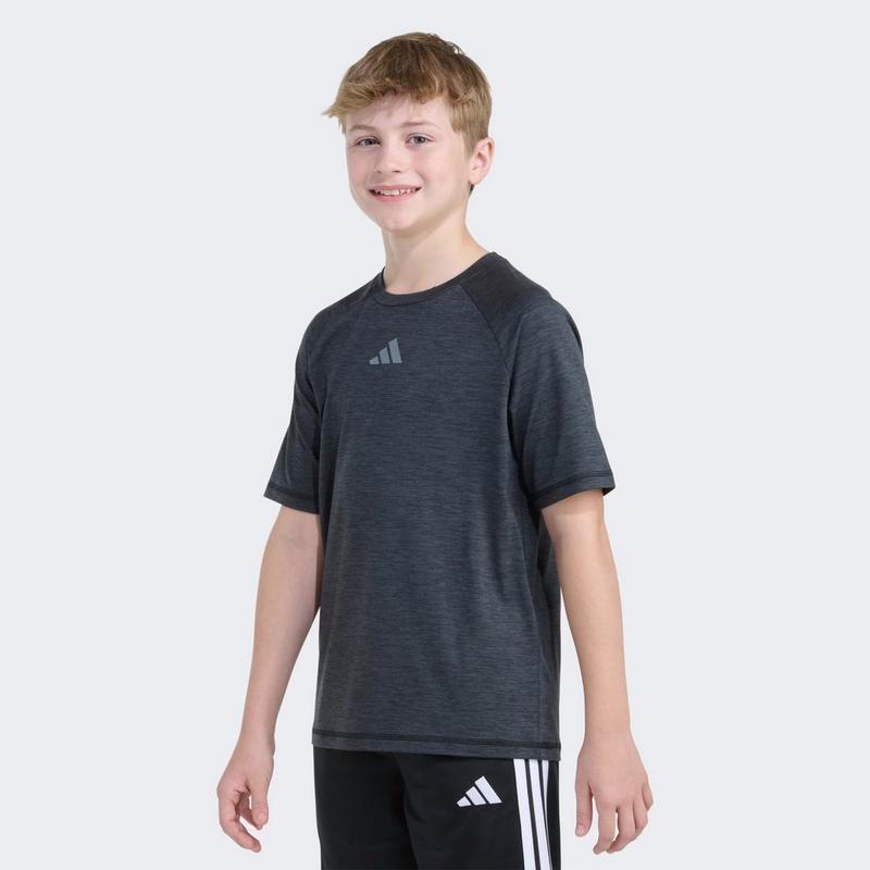 adidas T-shirt &agrave; manches raglan en m&eacute;lange pour gar&ccedil;ons juniors [8-16]