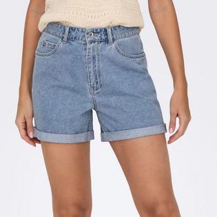 Only Women's Vega High Waist Denim Short