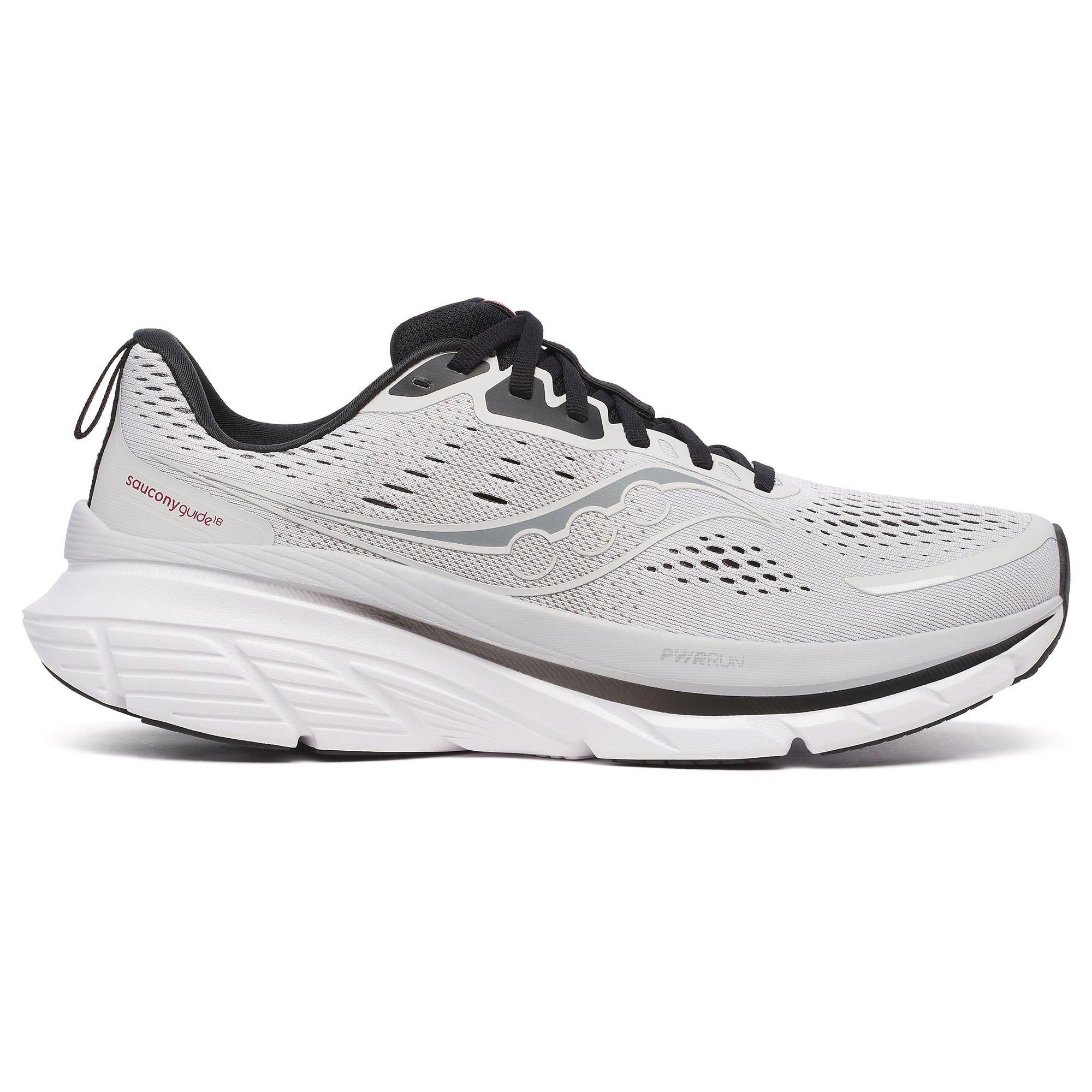 Saucony | Men's Guide 18 Running Shoes, Cloud Black, Size 14