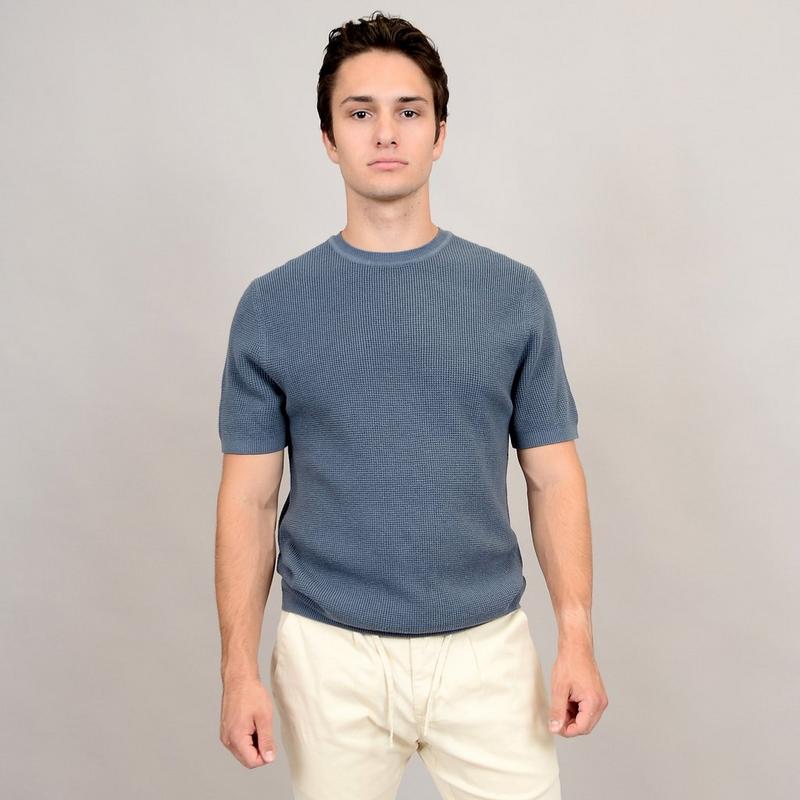 Oak & Ivy Men's Short Sleeve Crew Sweater
