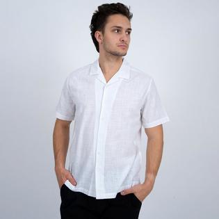 Oak & Ivy Chemise &agrave; manches courtes Camp en lin pour hommes